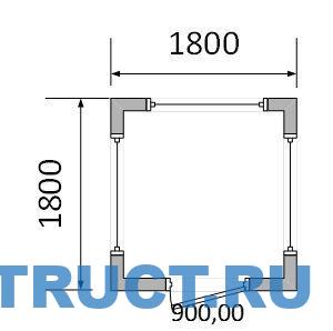 Пост охраны/ КПП (1,8х1,8) каркасный из профлиста — изображение 2