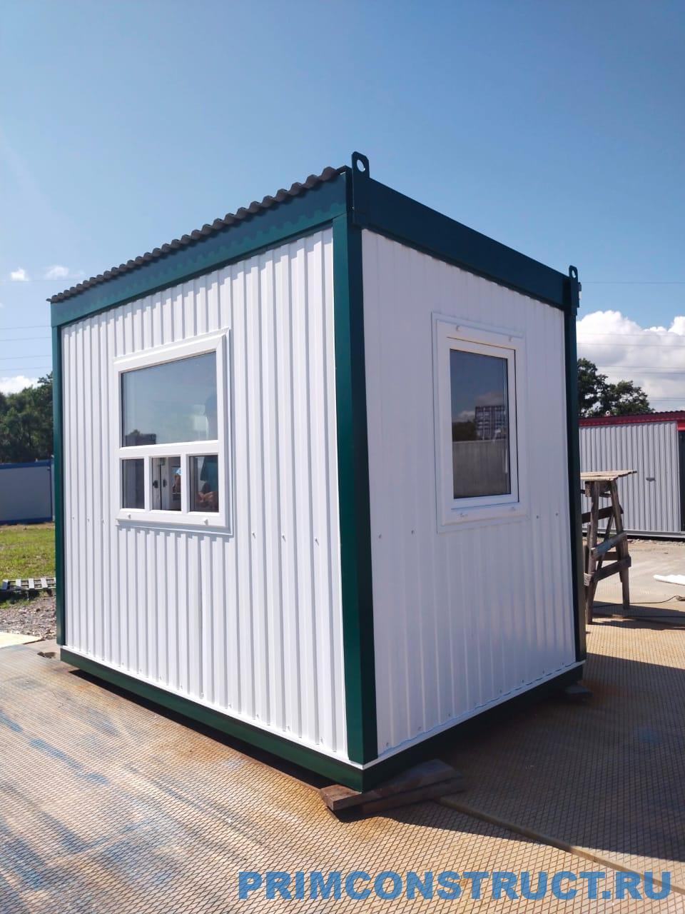 Пост охраны/ КПП (2,44х2,44) каркасный из профлиста — изображение 3